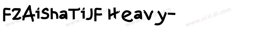 FZAiShaTiJF Heavy字体转换